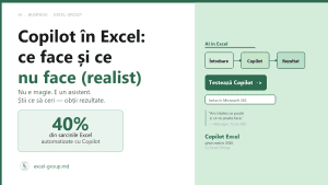Copilot în Excel: ce poate face cu adevărat și ce nu (ghid realist)