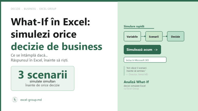 Analiza What-If Excel — simulezi decizii de business înainte să riști — excel-group.md